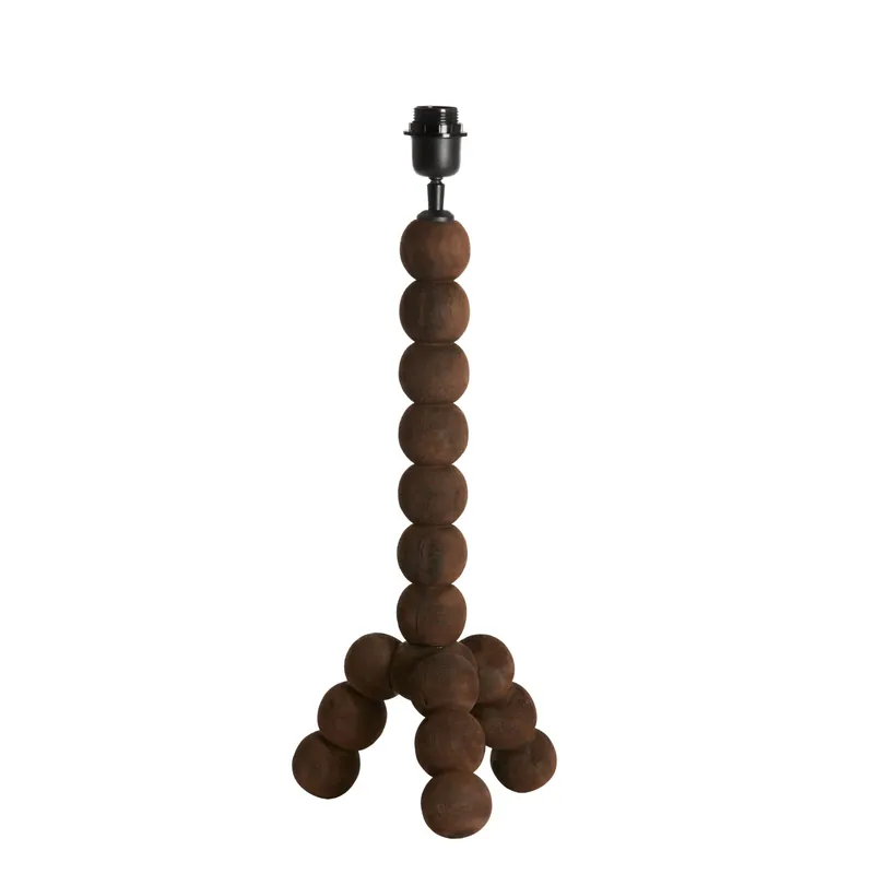 Lámpara de mesa Veglio en cálido color marrón, fabricada en madera, ideal para cualquier estancia. ✓ Envío gratis desde 50 € ✓ 2 años de garantía Envío Exprés