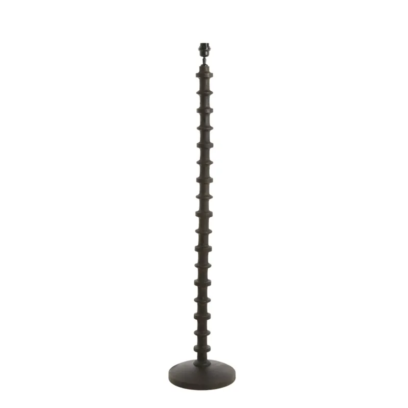 Lámpara de pie marrón de madera estilo Japandi, ideal para crear un ambiente acogedor. ✓ Envío gratis desde 50 € ✓ 2 años de garantía. Liquidación