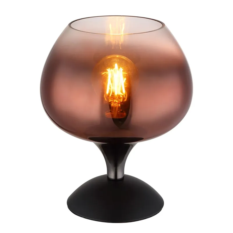 Promoción Lámpara de mesa elegante con diseño de vidrio en forma de taza. Perfecta para cualquier espacio. ✓ Envío gratis desde 50 € ✓ 2 años de garantía