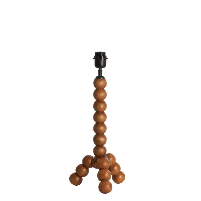 Lámpara de mesa marrón con acabado en madera y estilo Japandi. Perfecta para cualquier rincón de tu hogar. ✓ Envío gratis desde 50 € ✓ 2 años de garantía Garantía De Devolución De Dinero