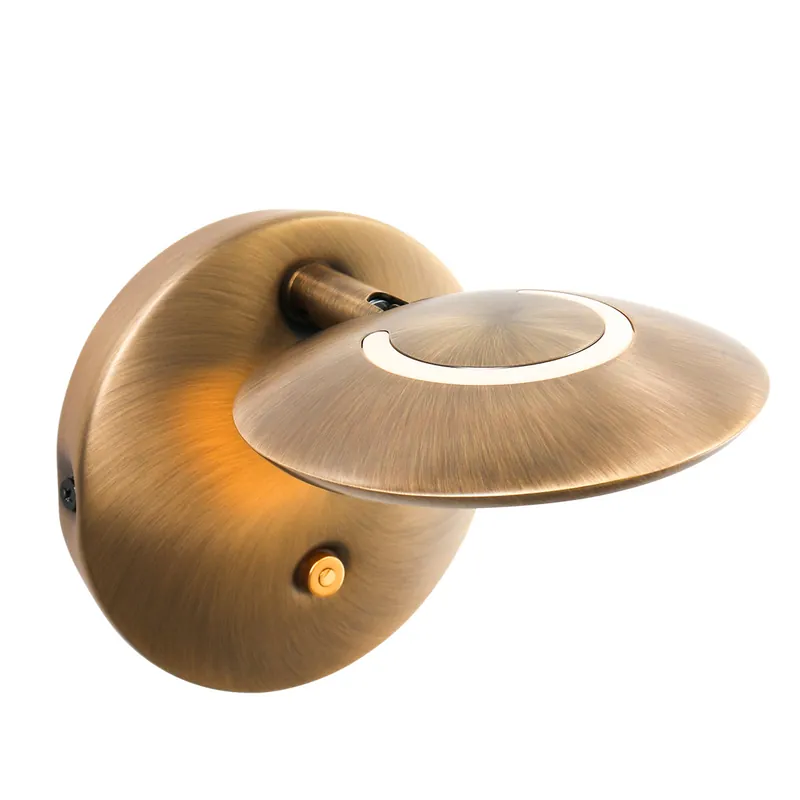 Aplique de bronce redondo clásico Steinhauer Zenith De Moda