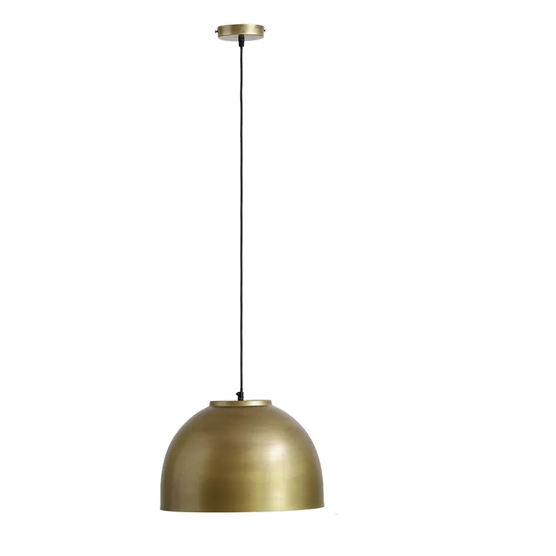 Oferta Lámpara colgante industrial redonda de metal bronce Globo Hermi I