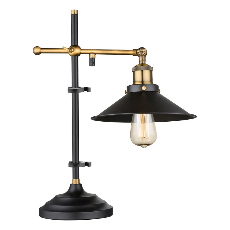 Entrega Rápida Lámpara de mesa vintage de metal cobre Globo Lenius