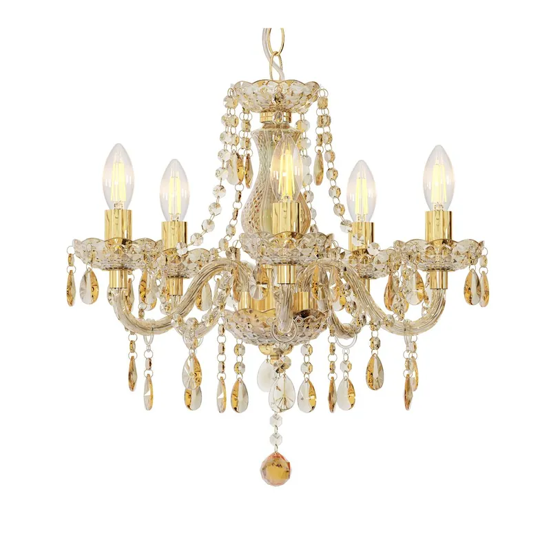 Ilumina tu hogar con el candelabro dorado Marie, elegante y glamuroso. Perfecto para cualquier ambiente. ✓ Envío gratis desde 50 € ✓ 2 años de garantía Bestseller