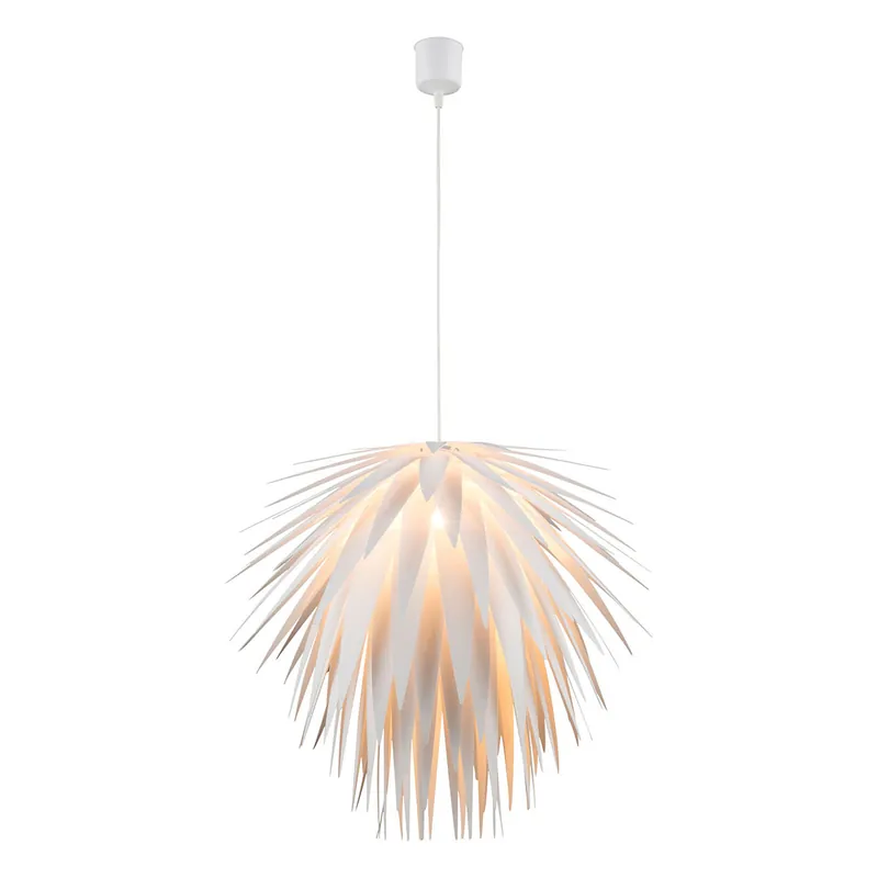 Oferta Limitada Lámpara colgante escandinava de plástico blanco Globo Nala
