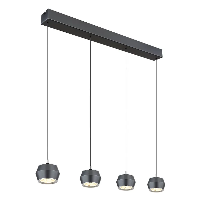 Precio Reducido Lámpara colgante moderna de metal gris Globo Marthy