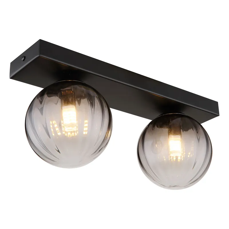 Aplique moderno de metal negro Globo Dallerta Oferta Limitada