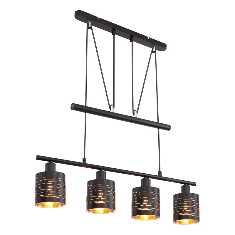 Disponible Ahora Lámparas colgantes redondas retro negras Globo Tunno