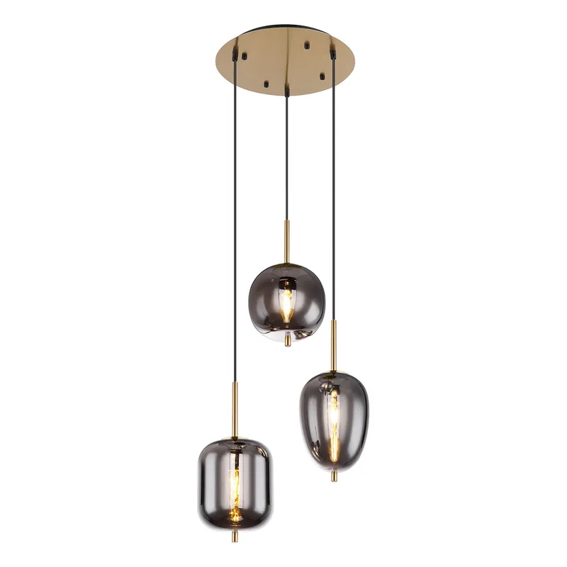 Oferta Limitada Lámpara colgante clásica de metal latón Globo Blacky I