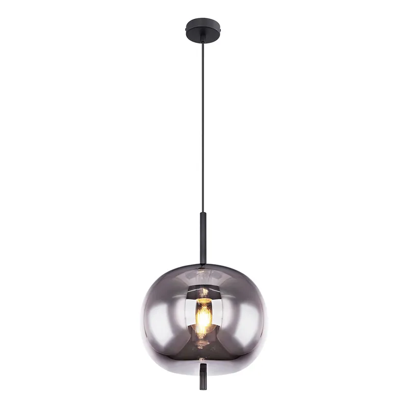 Entrega Rápida Lámpara colgante moderna de metal negro Globo Blacky