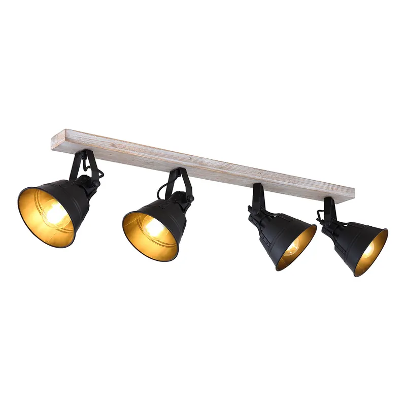 Focos blancos rurales de madera Globo Gunther Marca Reconocida