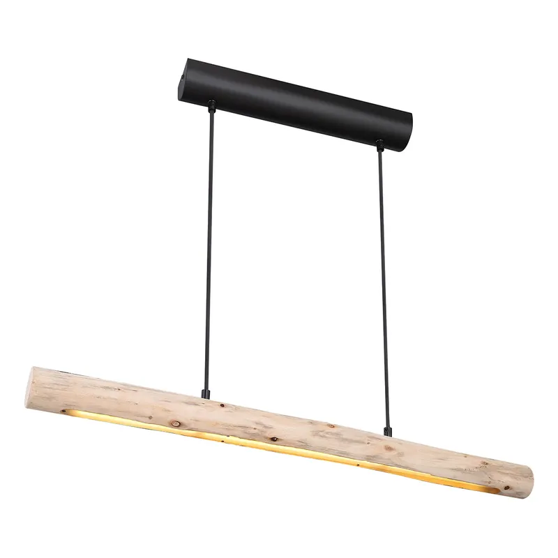 Lámpara colgante rural de metal negro Globo Mella Stock Limitado