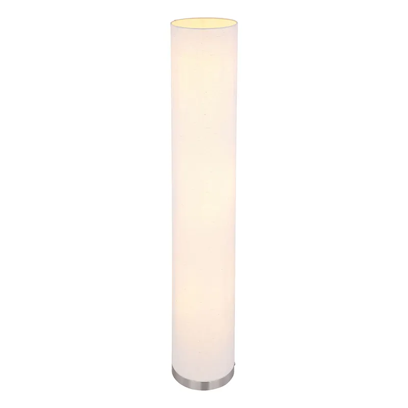 Lámpara de pie tubular clásica de níquel Globo Ava Oferta De Temporada