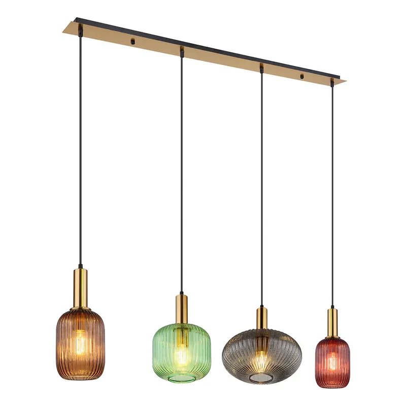 Lámpara colgante de moda de metal latón Globo Normy Precio De Fábrica