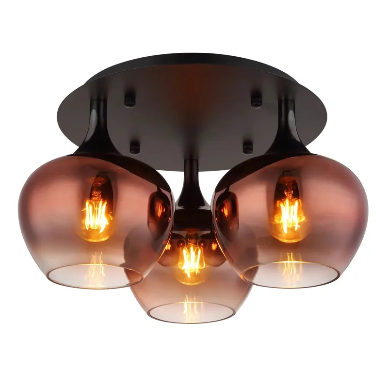 Lámpara de techo Maxy en color cobre con un diseño moderno y elegante que ilumina con estilo. ✓ Envío gratis desde 50 € ✓ 2 años de garantía Oferta Flash
