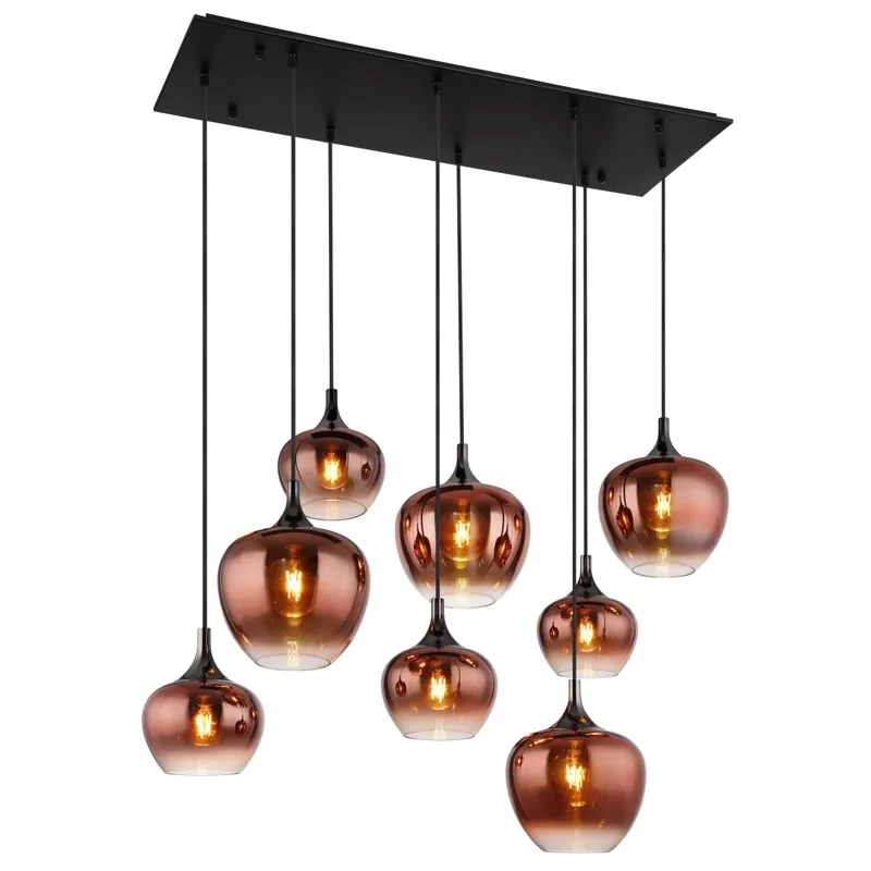 Transforma tu espacio con la lámpara colgante rectangular Maxy, de diseño elegante en negro mate y acrílico cobre. ✓ Envío gratis desde 50 € ✓ 2 años de garantía. Bestseller