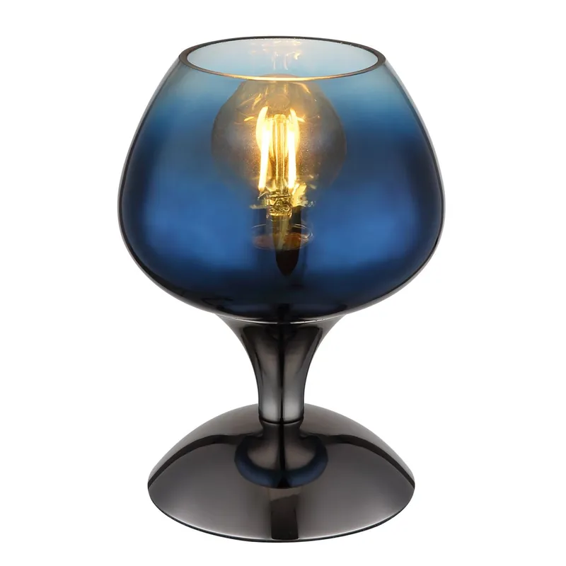 Lámpara de mesa moderna con pantalla de vidrio en vibrantes tonos azules. Ideal para cualquier espacio. ✓ Envío gratis desde 50 € ✓ 2 años de garantía. Exclusivo