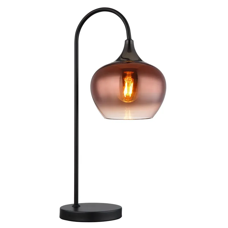Entrega Rápida Lámpara de mesa elegante con pantalla de vidrio en forma de bola Maxy, ideal para dar un toque moderno a tu hogar. ✓ Envío gratis desde 50 € ✓ 2 años de garantía