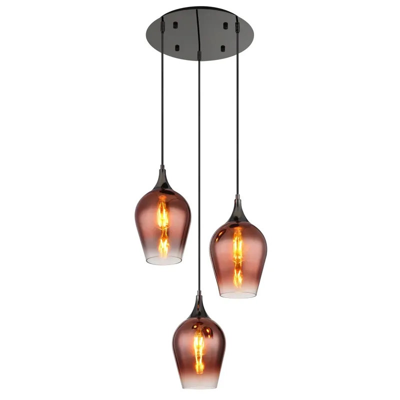 Descuento Lámpara colgante minimalista en negro y cromo, perfecta para cualquier espacio moderno. ✓ Envío gratis desde 50 € ✓ 2 años de garantía