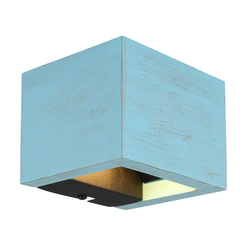 Lámpara de pared cuadrada azul con un elegante acabado antiguo y haz de luz ajustable. ✓ Envío gratis desde 50 € ✓ 2 años de garantía. Precio De Fábrica