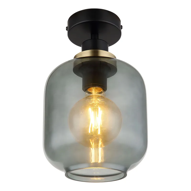 Popular Plafón moderno esférico negro Globo Othmar