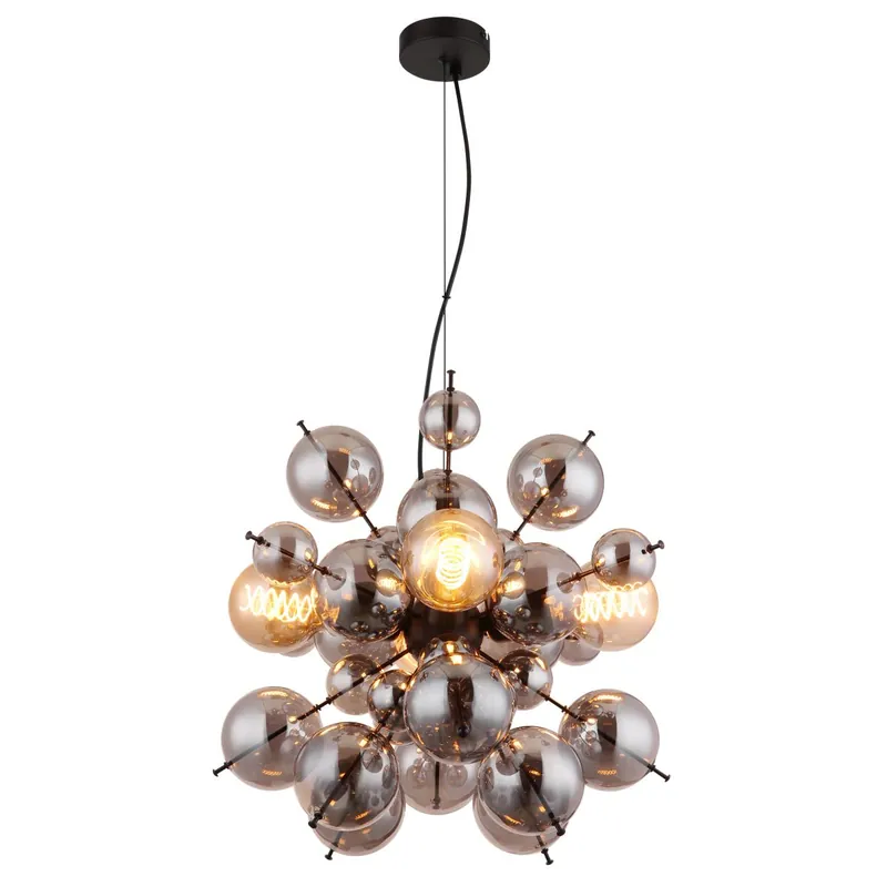 Lámpara colgante elegante con bolas de cerámica UDO, en acabado negro mate. Dale un toque moderno a tu hogar. ✓ Envío gratis desde 50 € ✓ 2 años de garantía De Moda