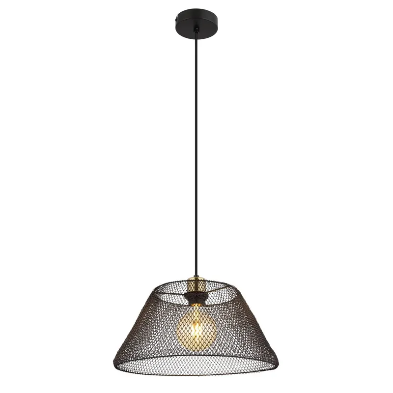 Económico Lámpara colgante moderna con pantalla de malla negra que aporta estilo y elegancia a tu hogar. ✓ Envío gratis desde 50 € ✓ 2 años de garantía