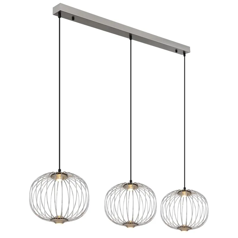 Ilumina tus espacios con estilo gracias a la lámpara colgante elegante GALWAY en acero. Su diseño en cromo y níquel añade un toque moderno. ✓ Envío gratis desde 50 € ✓ 2 años de garantía Descuento