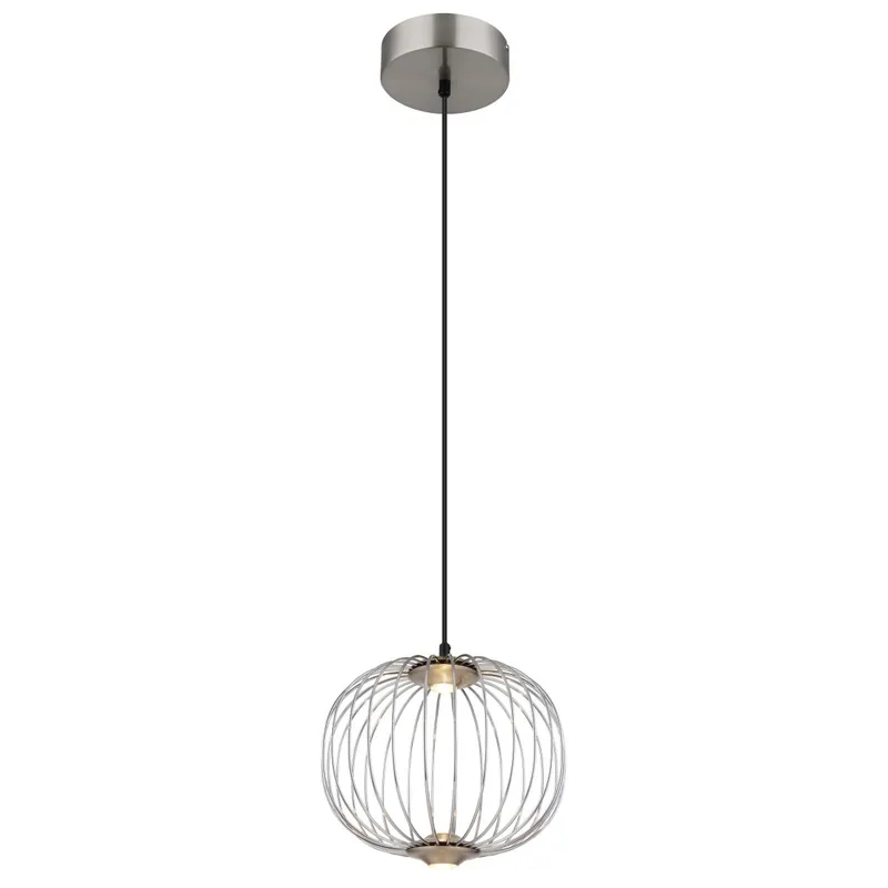 Lámpara colgante moderna en níquel negro y cromo brillante con 450 lúmenes y 3 niveles de luz. ✓ Envío gratis desde 50 € ✓ 2 años de garantía Favorito De Clientes