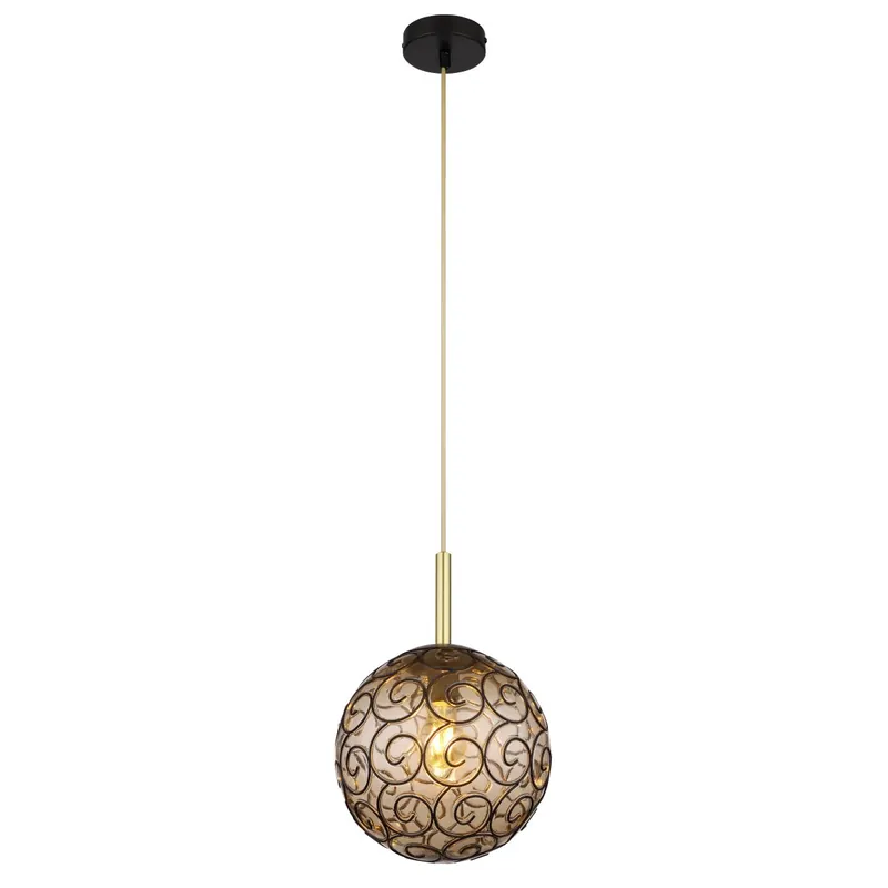 Lámpara colgante negra con elegante pantalla de vidrio y diseño moderno. ✓ Envío gratis desde 50 € ✓ 2 años de garantía Mejor Calidad