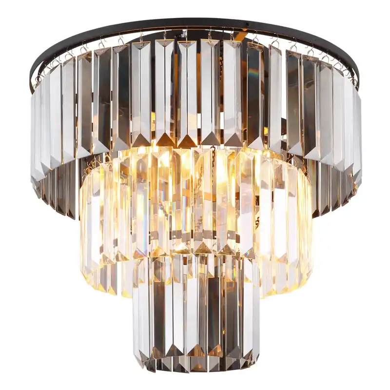 Gran Oferta Lámpara de techo elegante en color gris con detalles de cristal y diseño moderno. ✓ Envío gratis desde 50 € ✓ 2 años de garantía