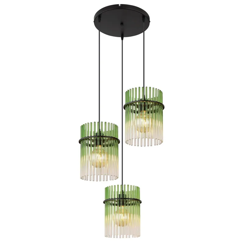 Comprar En Línea Lámpara colgante moderna con varillas de cristal verde que aporta un toque único a tu hogar. ✓ Envío gratis desde 50 € ✓ 2 años de garantía