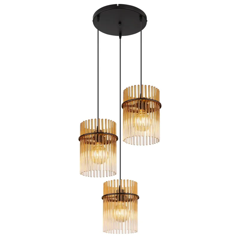 Descubre la lámpara colgante GORLEY en dorado, una fusión de diseño moderno y funcionalidad. ✓ Envío gratis desde 50 € ✓ 2 años de garantía Artesanal