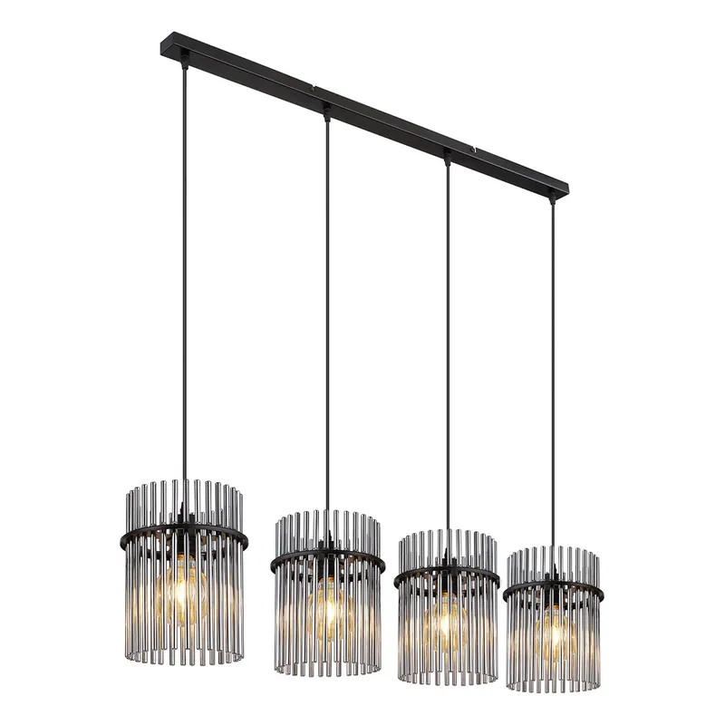 Precio De Oferta Lámparas colgantes clásicas de metal negro Globo Gorley