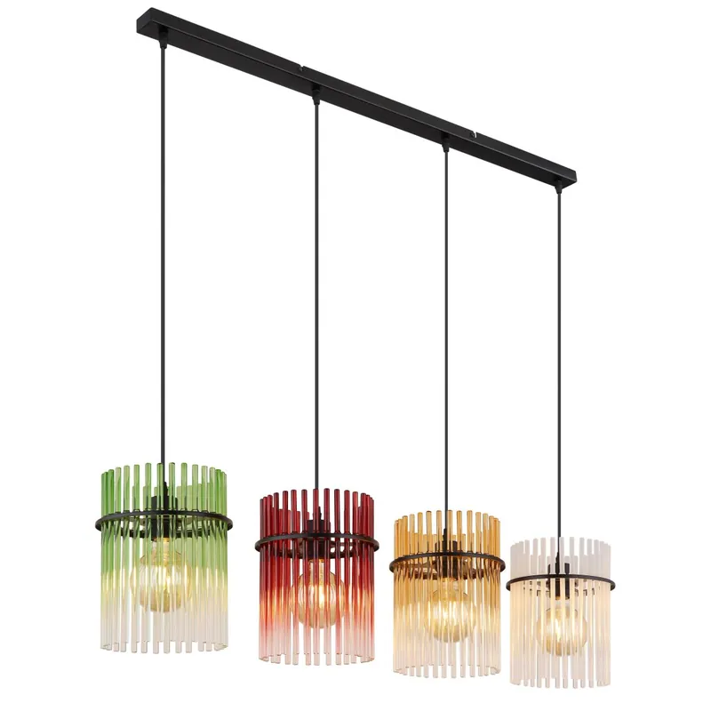De Moda Lámpara colgante moderna con varillas de vidrio en colores vibrantes. Aporta un toque elegante y acogedor a tu hogar. ✓ Entrega rápida ✓ Precios competitivos