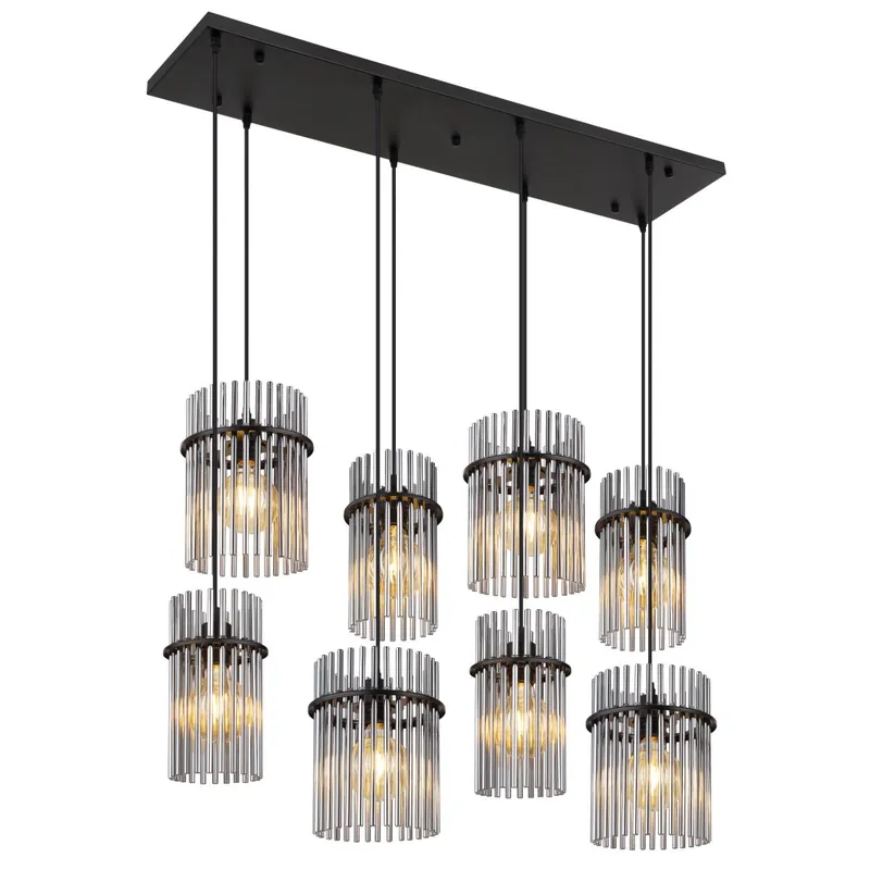 Lámpara colgante elegante con vidrio ahumado que transforma cualquier espacio. ✓ Envío gratis desde 50 € ✓ 2 años de garantía De Moda