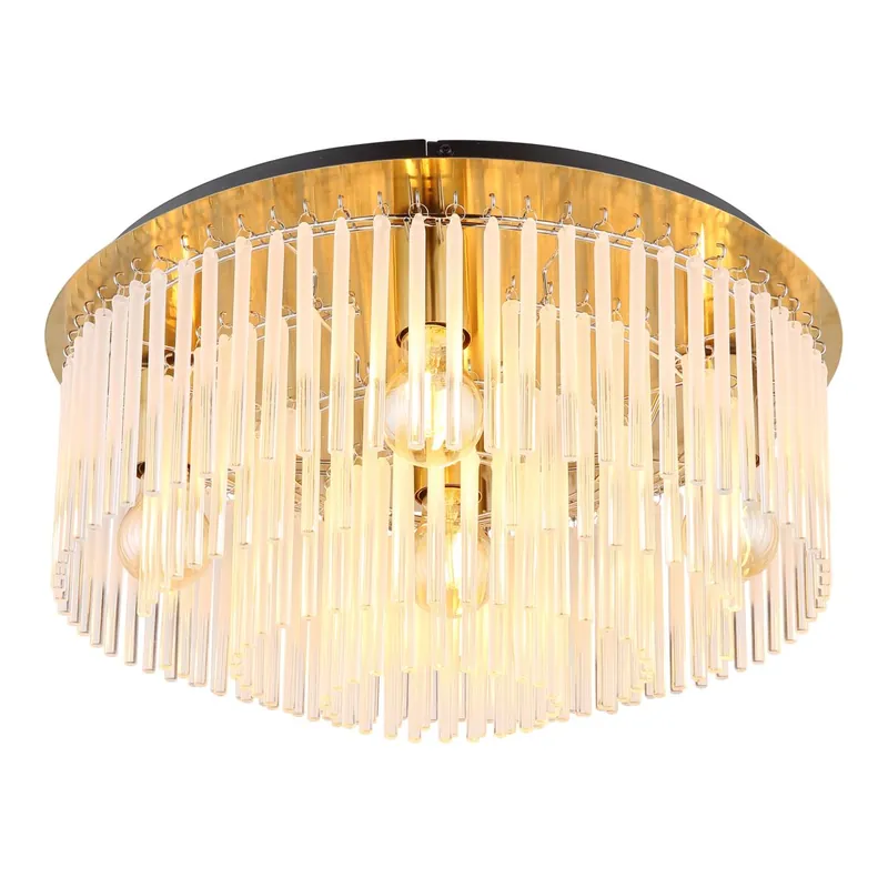 Nuevo Modelo Ilumina tu espacio con la lámpara de techo redonda GORLEY en dorado y negro, que combina elegancia y un diseño impactante. ✓ Envío gratis desde 50 € ✓ 2 años de garantía.