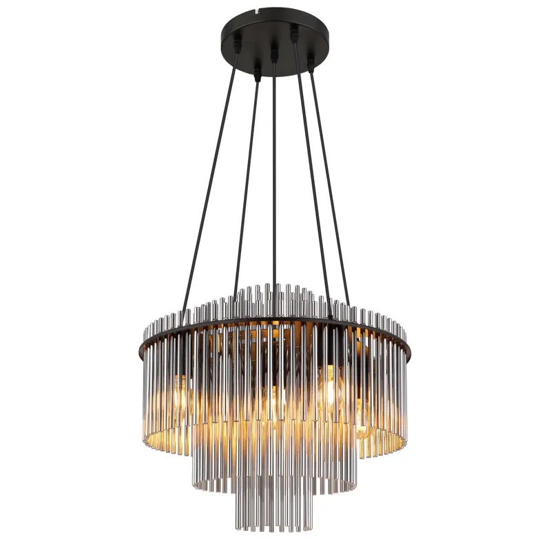 Comprar En Línea Lámpara colgante moderna con cristal ahumado y diseño elegante. ✓ Envío gratis desde 50 € ✓ 2 años de garantía. Dale un toque de estilo a tu hogar.