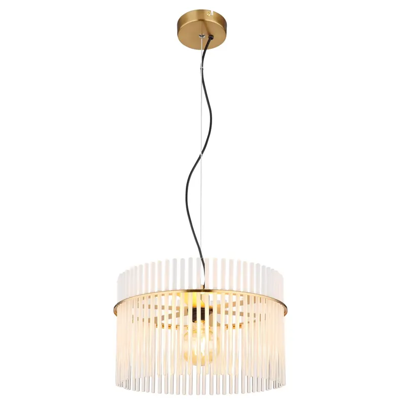 Lámpara colgante dorada con elegante diseño de vidrio que transforma cualquier espacio. ✓ Envío gratis desde 50 € ✓ 2 años de garantía Precio Reducido