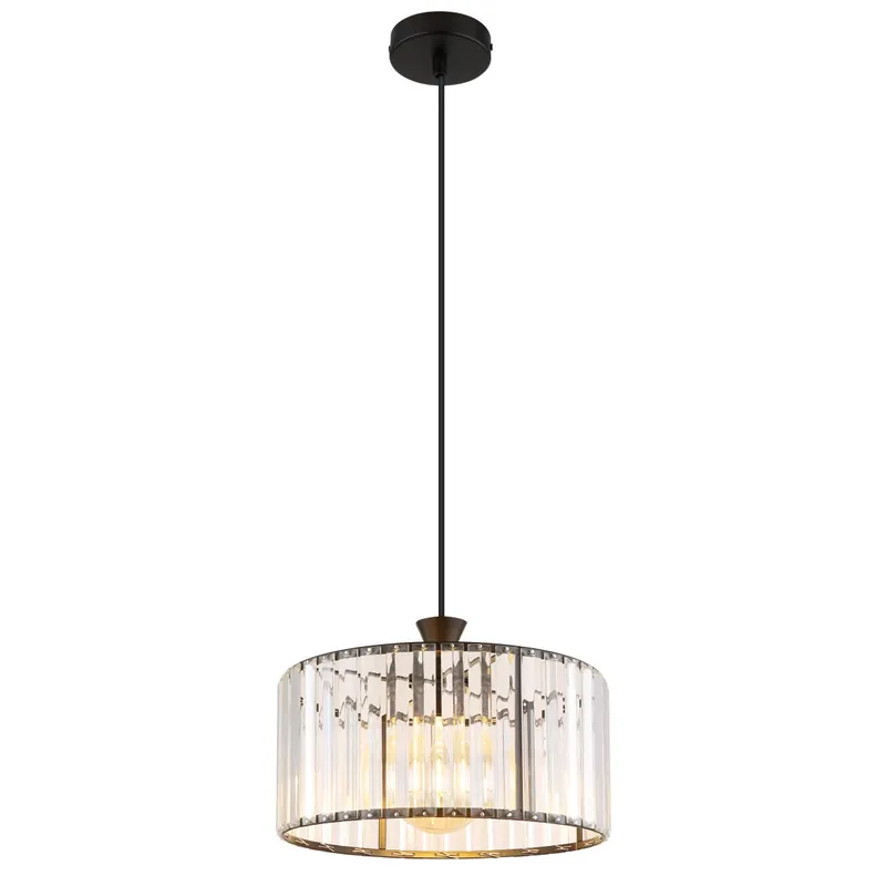 De Moda Lámpara colgante negra mate con cristales acrílicos brillantes para una iluminación acogedora. ✓ Envío gratis desde 50 € ✓ 2 años de garantía