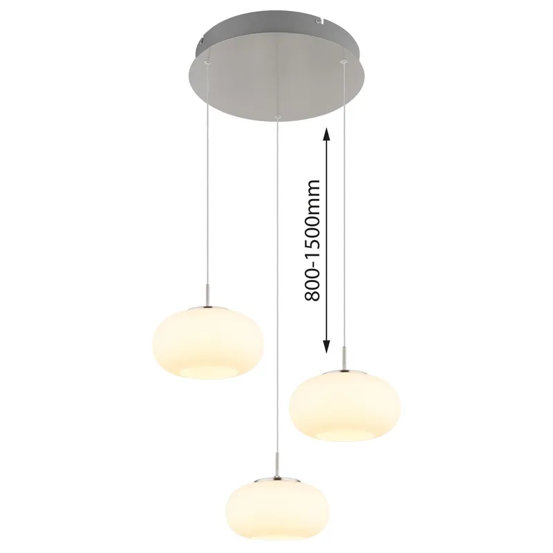 Lámpara colgante elegante con esferas de vidrio y diseño ajustable, ideal para cualquier espacio. ✓ Envío gratis desde 50 € ✓ 2 años de garantía Garantía De Devolución De Dinero