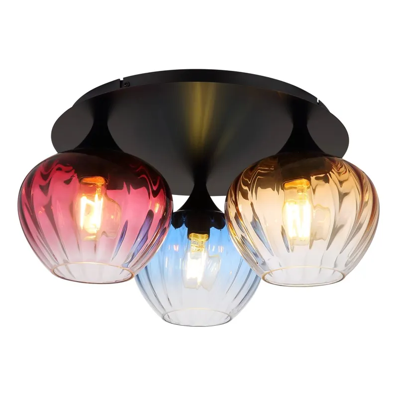 Lámpara de techo esférica multicolor con cuerpo metálico que aporta un toque elegante y moderno. ✓ Envío gratis desde 50 € ✓ 2 años de garantía. Premium