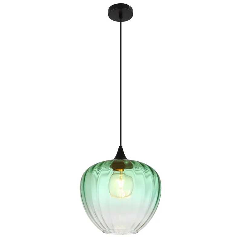 Lámpara colgante verde de vidrio con marco moderno. Ideal para salones, crea un ambiente cálido y acogedor. ✓ Envío gratis desde 50 € ✓ 2 años de garantía Solo Hoy