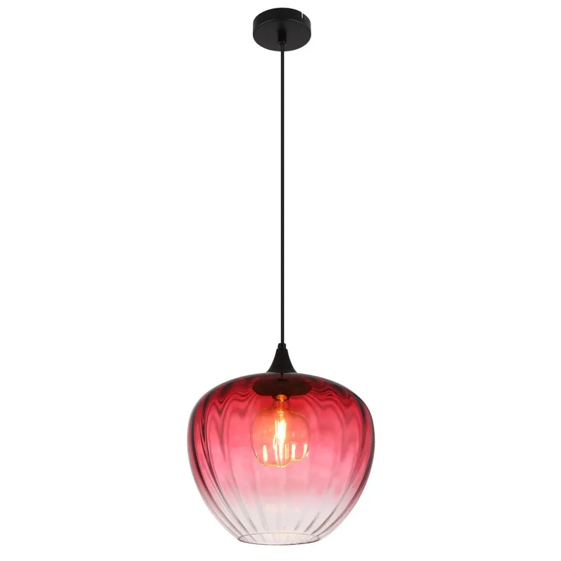 Rebajas Lámpara colgante roja con pantalla de vidrio y diseño moderno. Ideal para dar calidez a tu hogar. ✓ Envío gratis desde 50 € ✓ 2 años de garantía