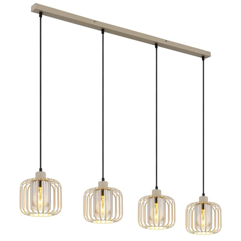 Lámpara colgante moderna en color beige con pantallas de metal, ideal para cualquier espacio. ✓ Envío gratis desde 50 € ✓ 2 años de garantía Auténtico