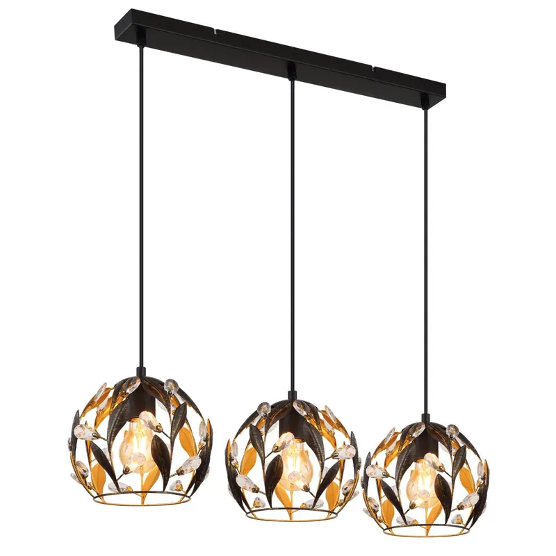 Lámpara colgante moderna en negro mate y dorado, perfecta para cualquier espacio. ✓ Envío gratis desde 50 € ✓ 2 años de garantía Tendencia