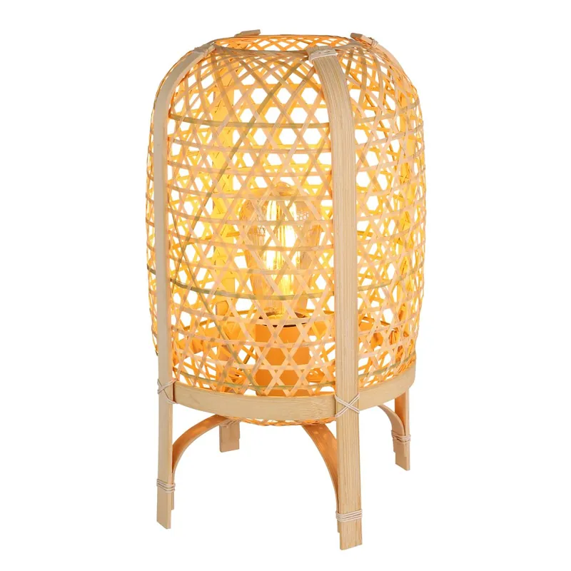 Solo Hoy Descubre la lámpara de mesa Cairo, elegante en bambú y metal con un diseño moderno que ilumina con estilo. ✓ Envío gratis desde 50 € ✓ 2 años de garantía