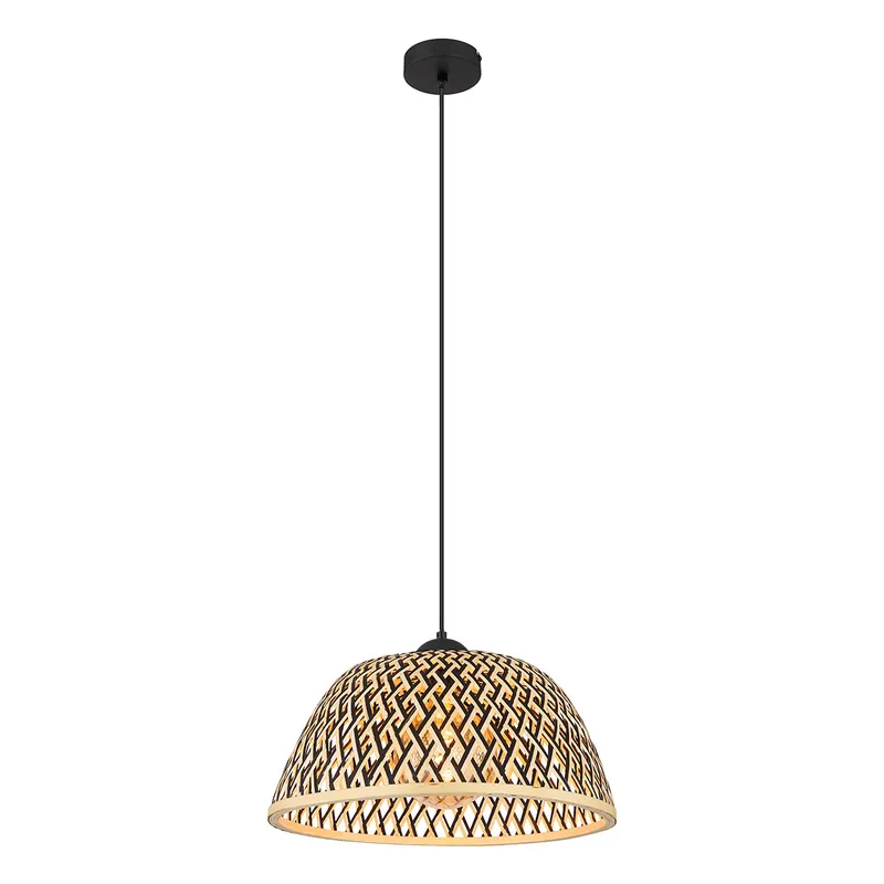 Últimas Unidades Lámpara colgante bohemia de metal negro Globo Colly