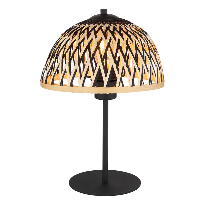 Compra Ahora Lámpara de mesa bohemia de metal negro Globo Colly