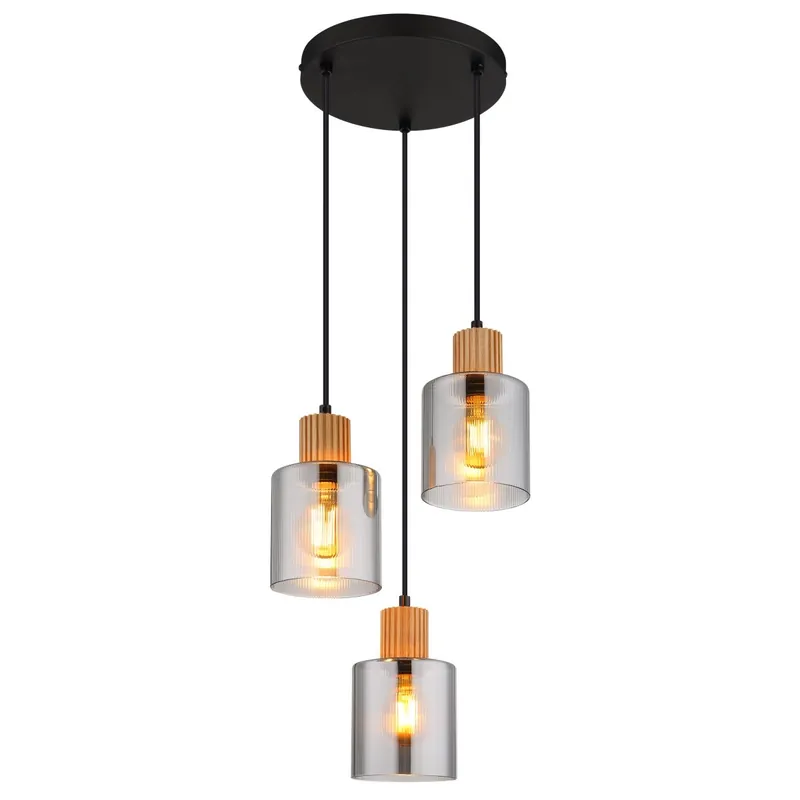 Descubre la lámpara colgante moderna Aleidis, con elegantes colgantes de vidrio y acabado en negro mate, ideal para cualquier espacio. ✓ Envío gratis desde 50 € ✓ 2 años de garantía. Certificado